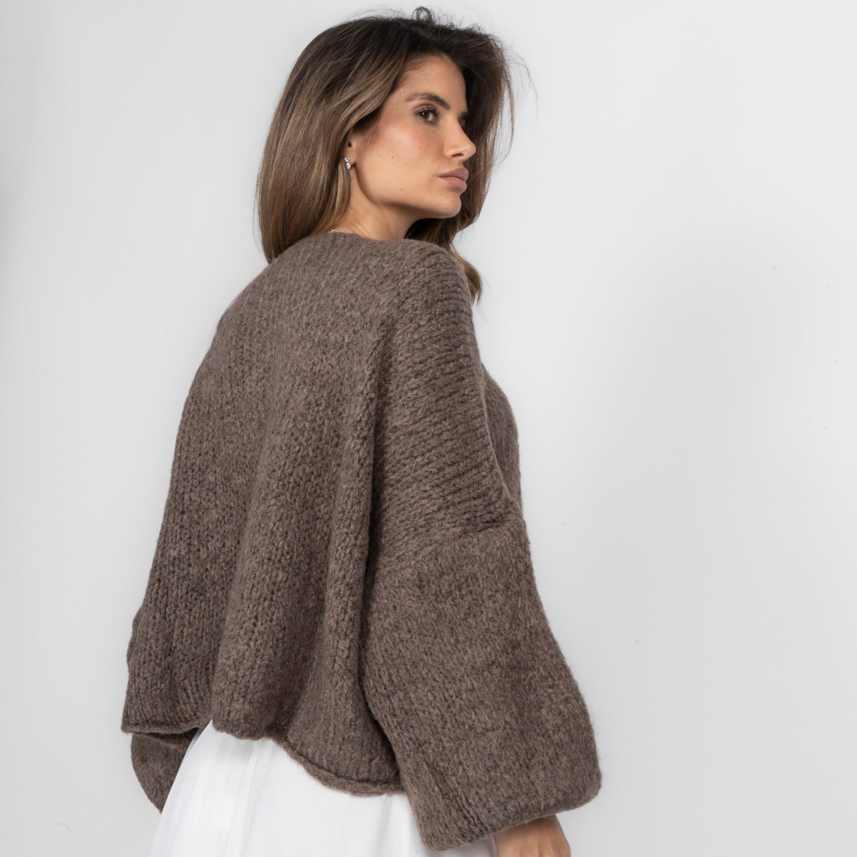 Oversize Tie Cardigan