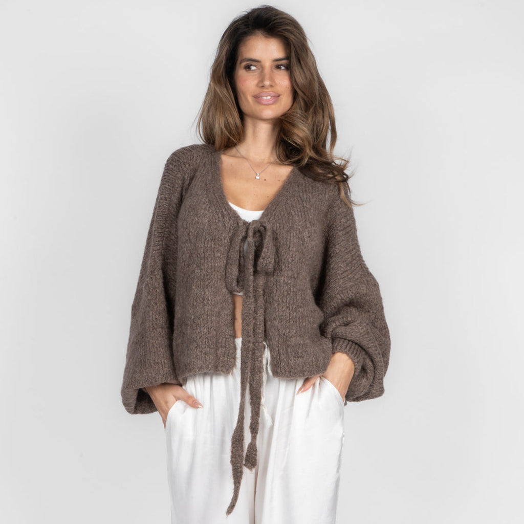 Oversize Tie Cardigan