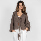 Oversize Tie Cardigan
