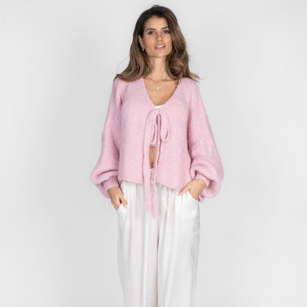 Oversize Tie Cardigan