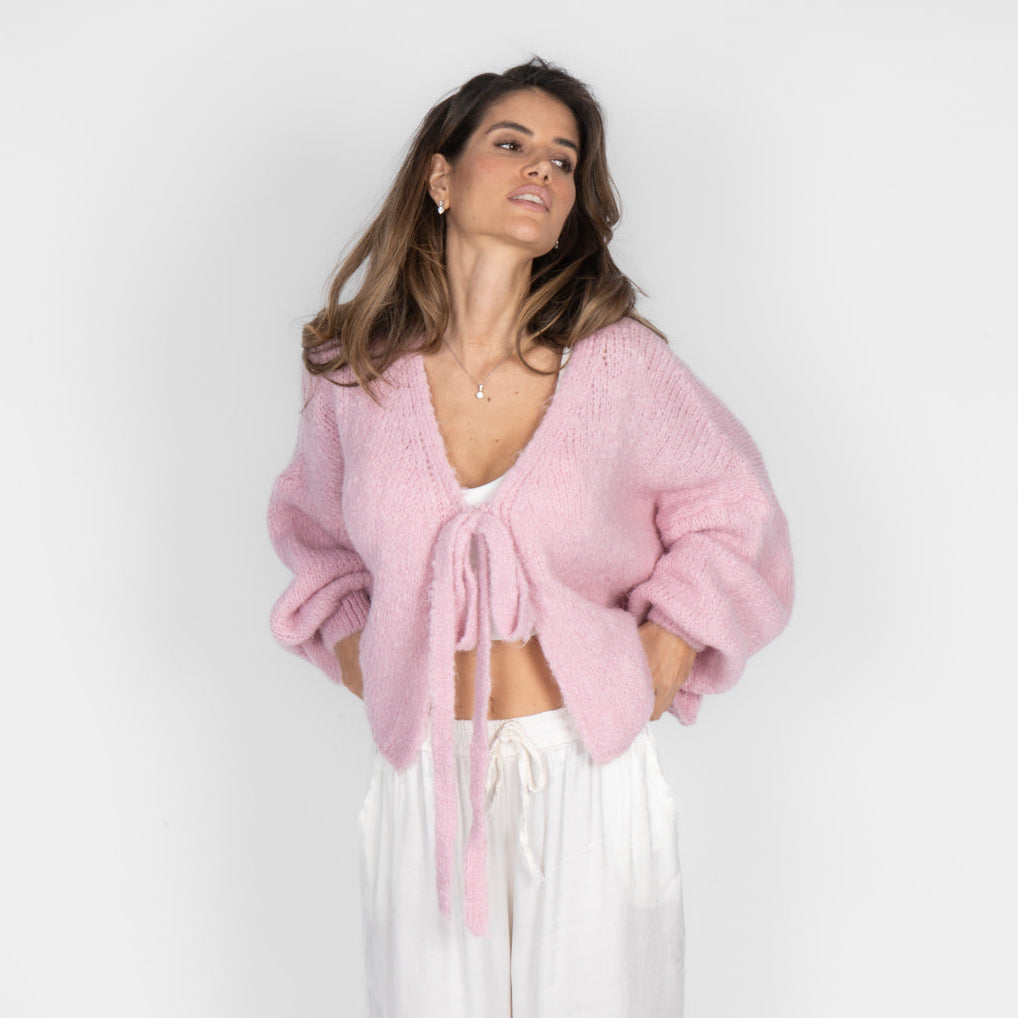 Oversize Tie Cardigan