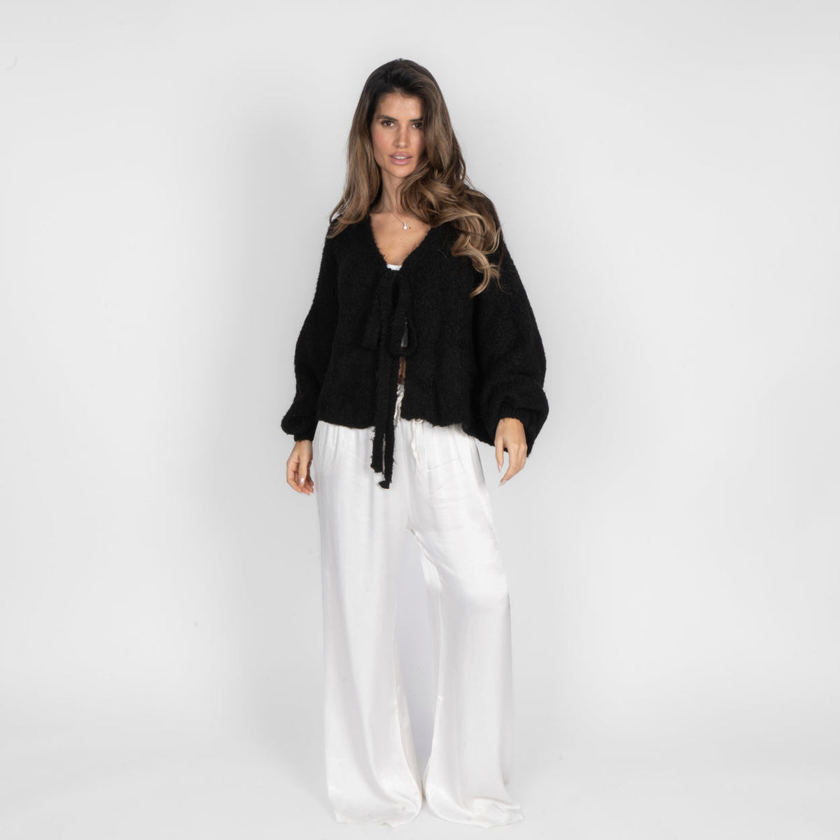 Oversize Tie Cardigan
