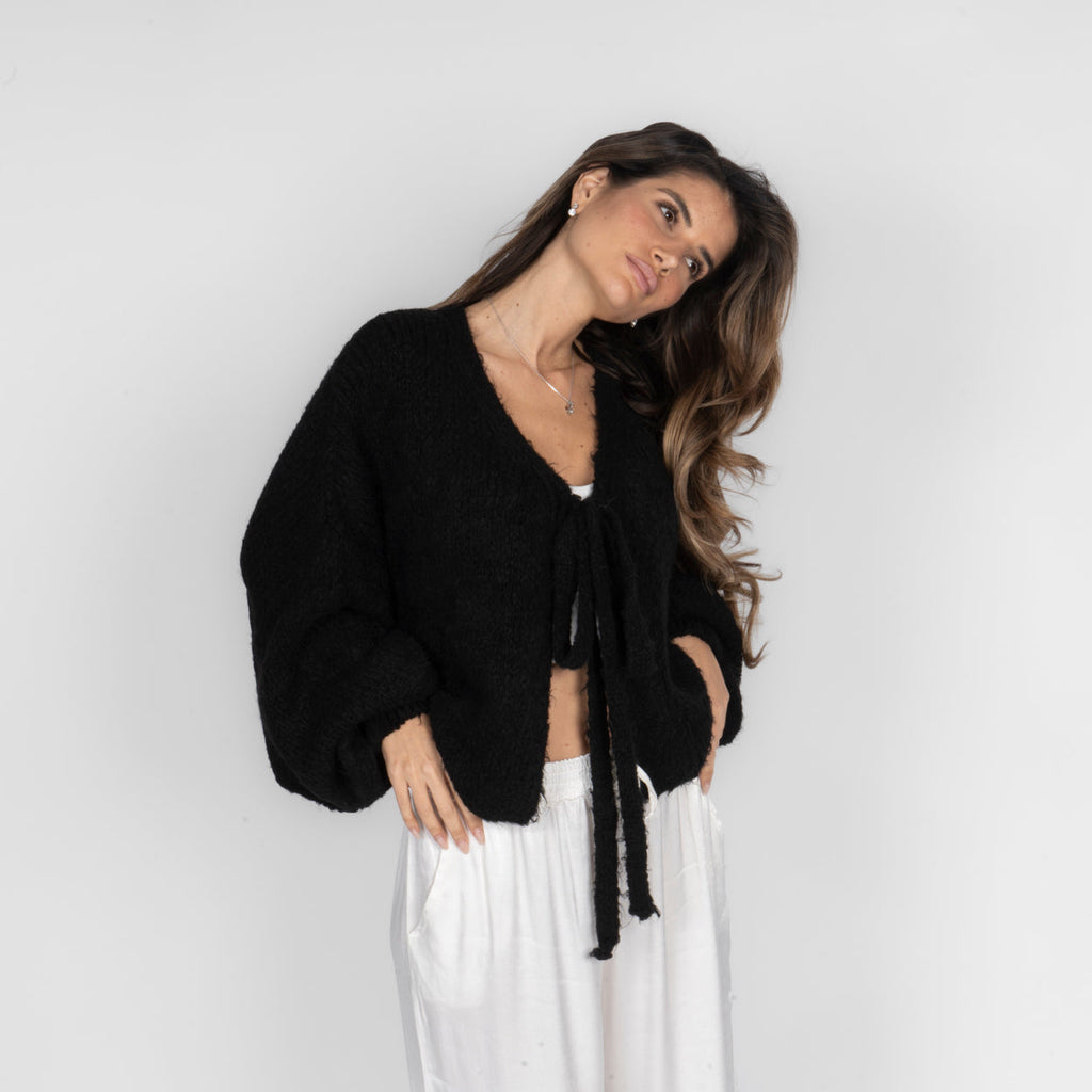 Oversize Tie Cardigan