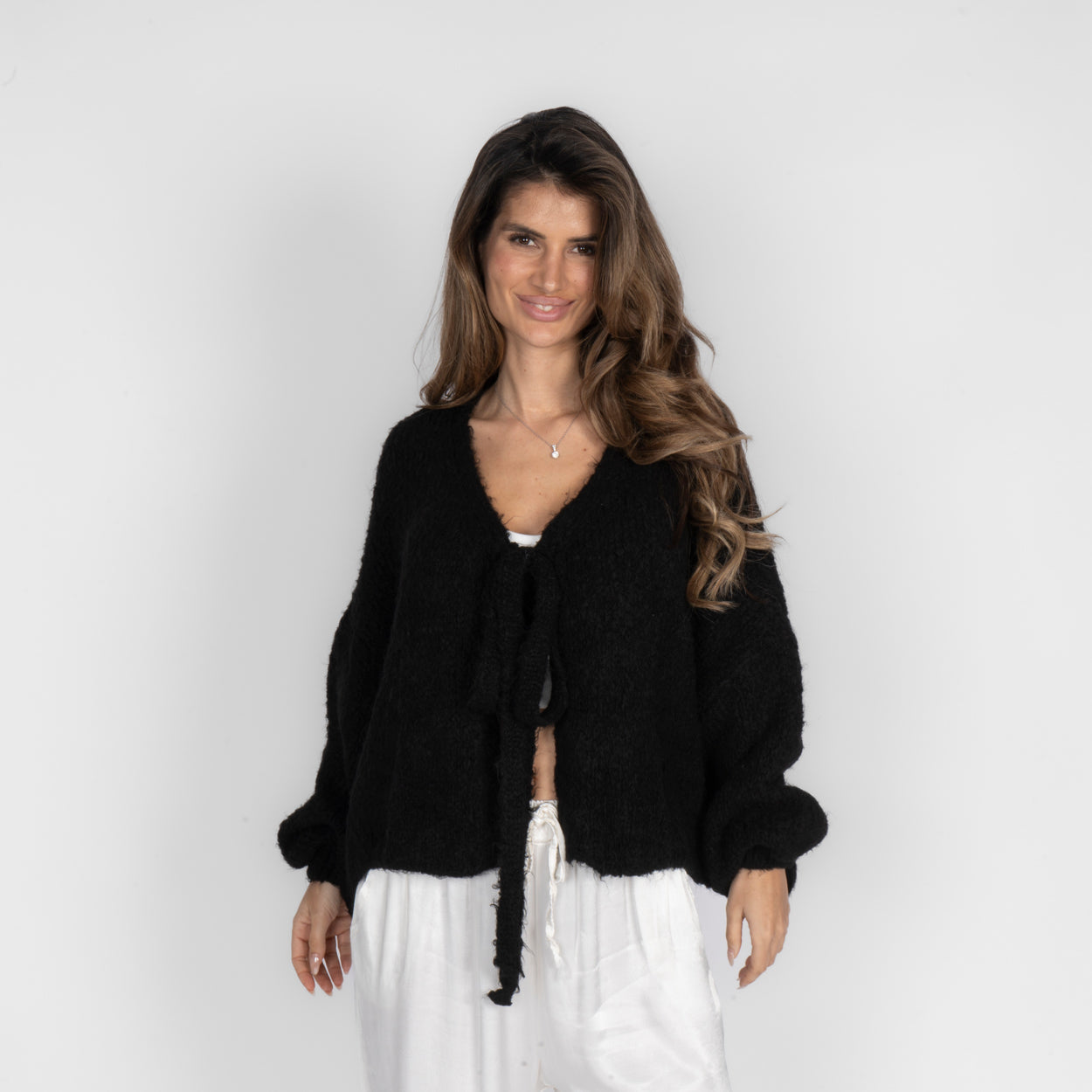 Oversize Tie Cardigan