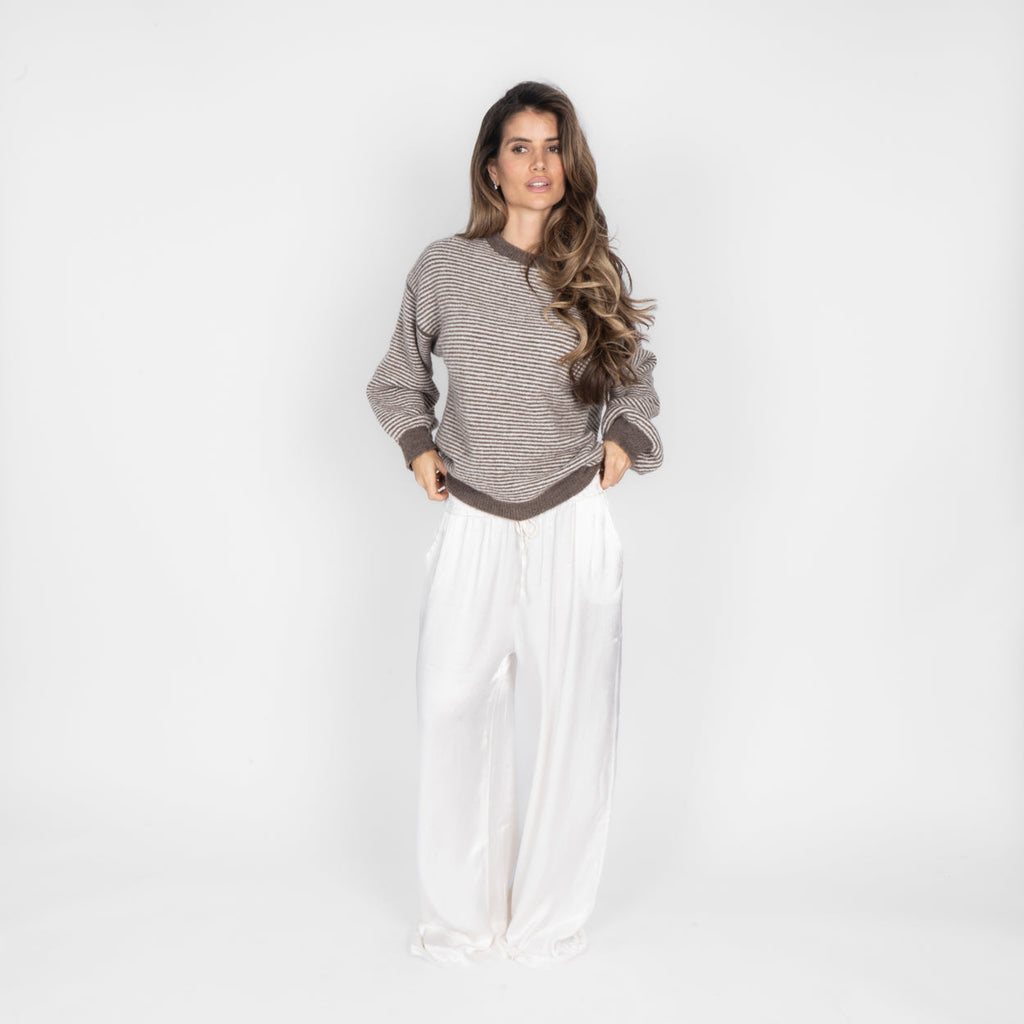 Soft Glow Stripe Pullover