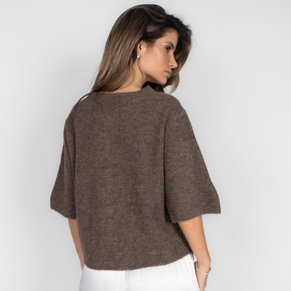 Kurzarm-Strickcardigan