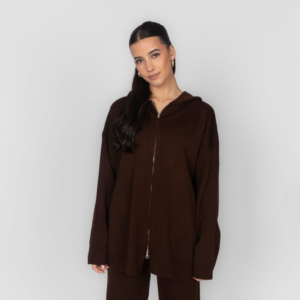 Cozy Strickset mit Zip