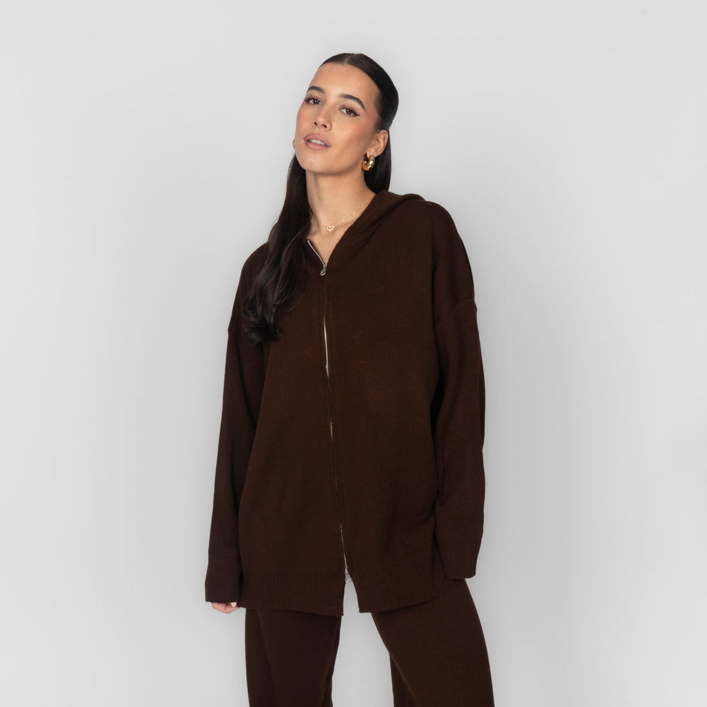 Cozy Strickset mit Zip
