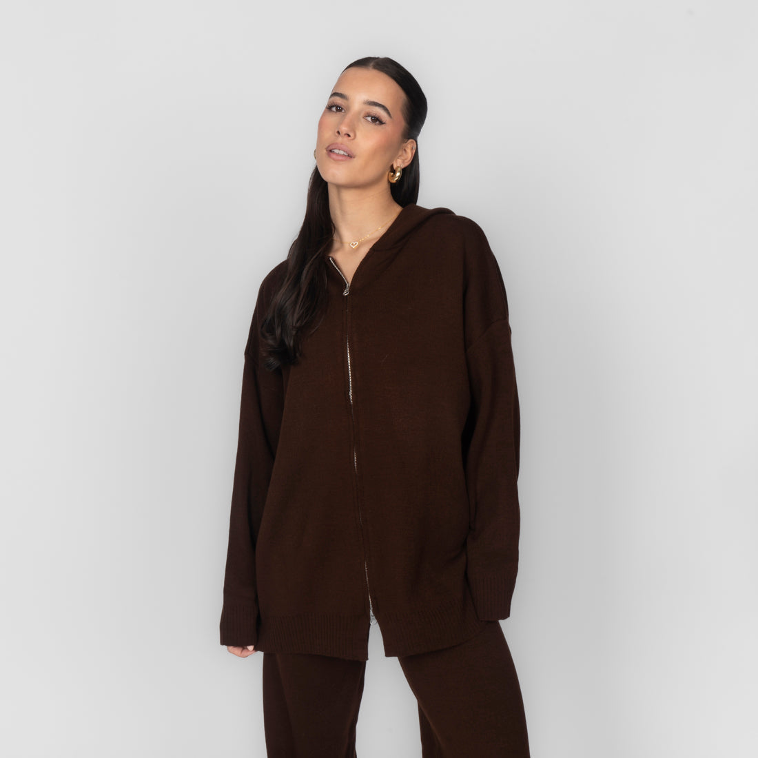 Cozy Strickjacke mit Zip