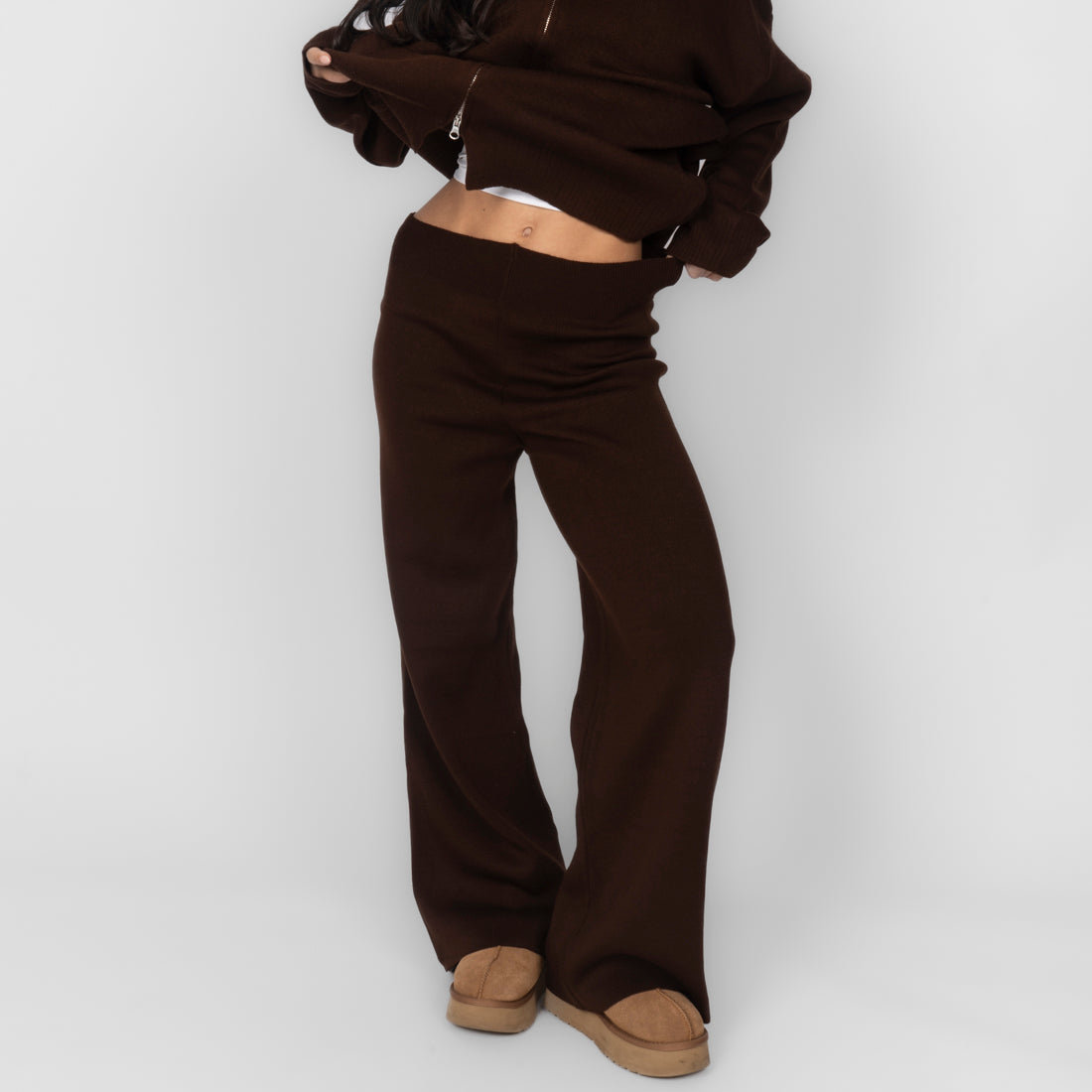 Cozy Strickset mit Zip