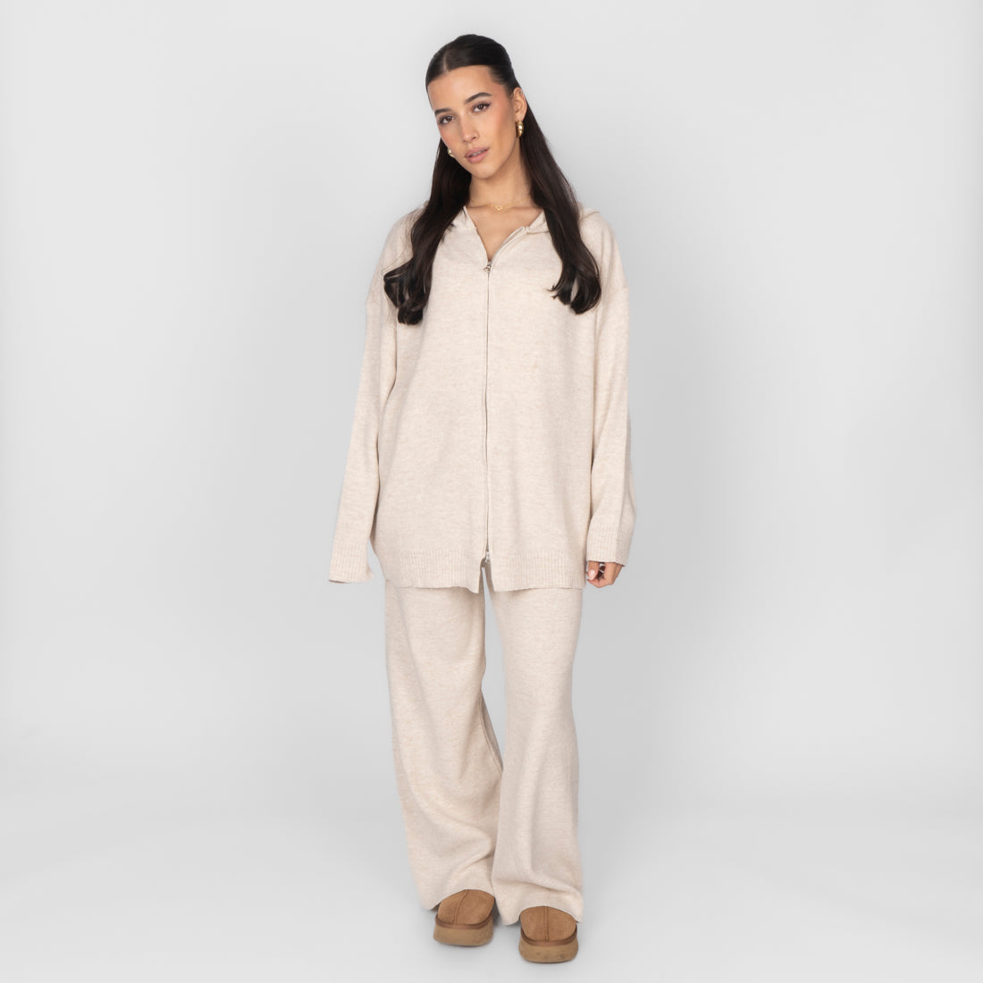 Cozy Strickjacke mit Zip