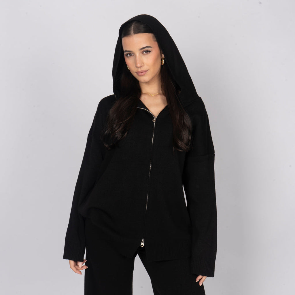 Cozy Strickjacke mit Zip