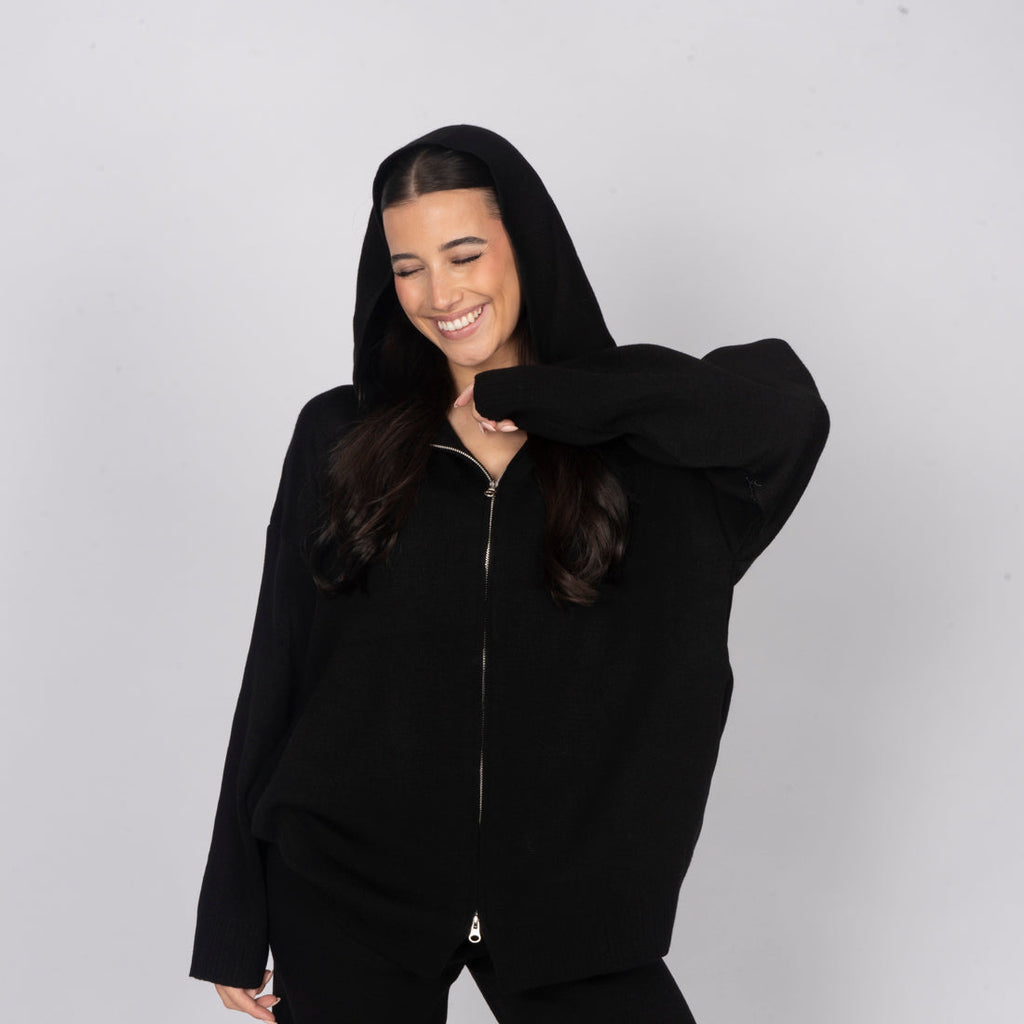Cozy Strickset mit Zip