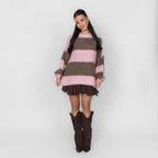 Ultra Soft Striped Long Sweater