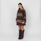 Ultra Soft Striped Long Sweater