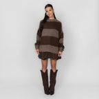 Ultra Soft Striped Long Sweater