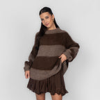 Ultra Soft Striped Long Sweater