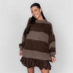 Ultra Soft Striped Long Sweater