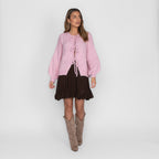 Oversized Cardigan mit Schleifen