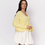 Oversize Mini Schleifen Cardigan