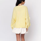 Oversize Mini Schleifen Cardigan