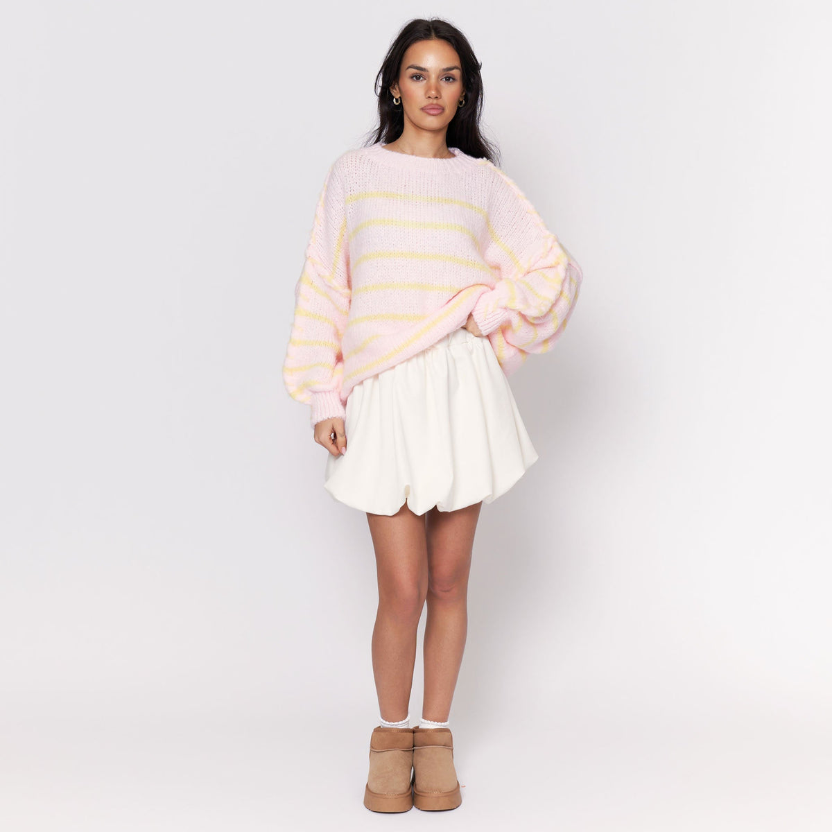 Oversize Cozy Stripes Pullover