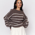 Oversize Cozy Stripes Pullover