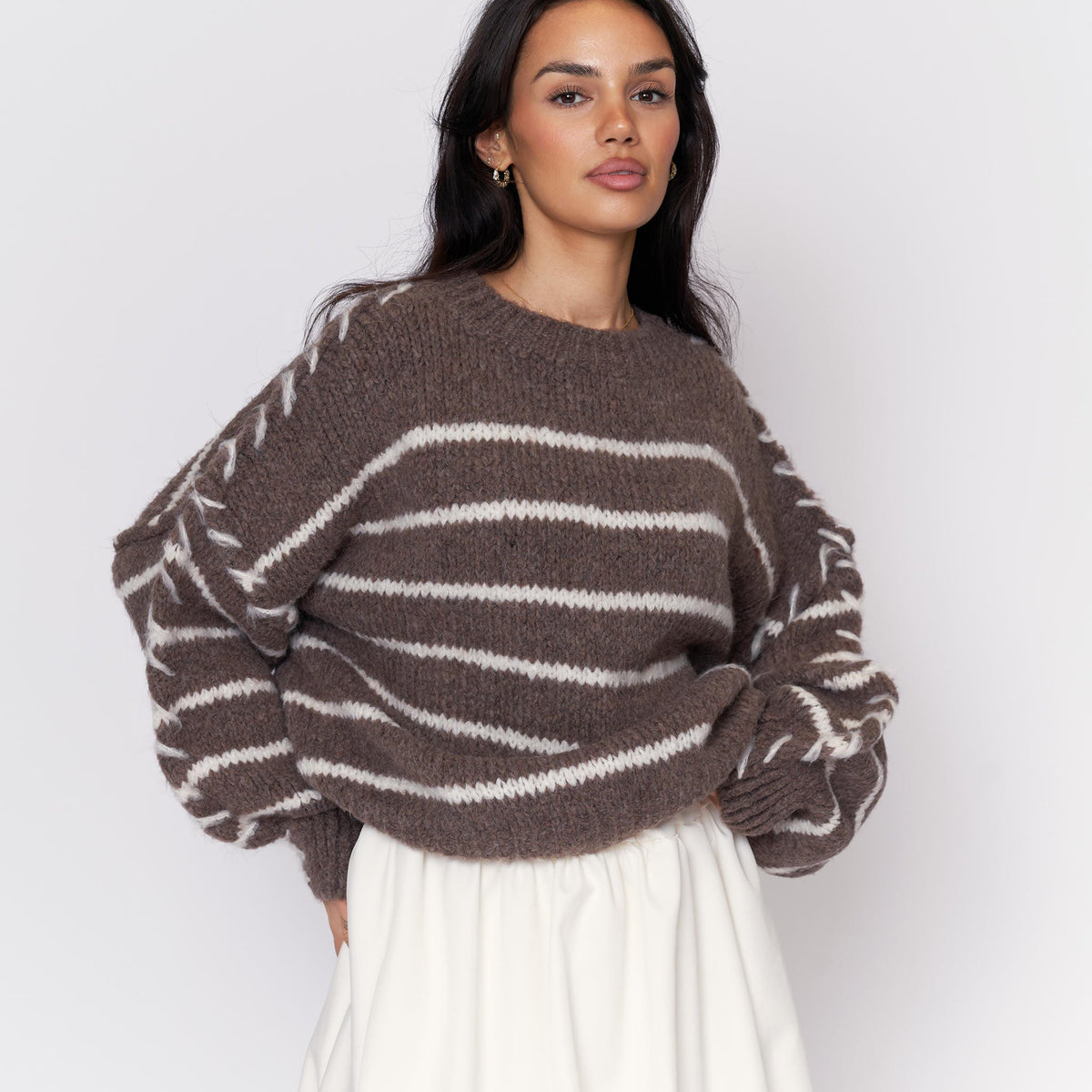Oversize Cozy Stripes Pullover