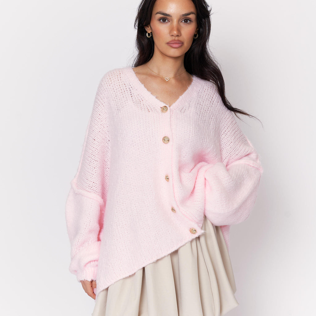 CozyGlam Oversize V-Cardigan