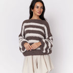 Fluffy Stripe Knit