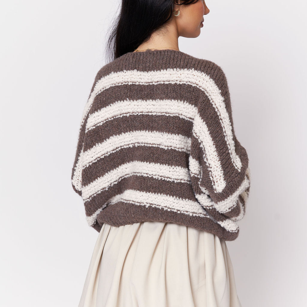 Fluffy Stripe Knit