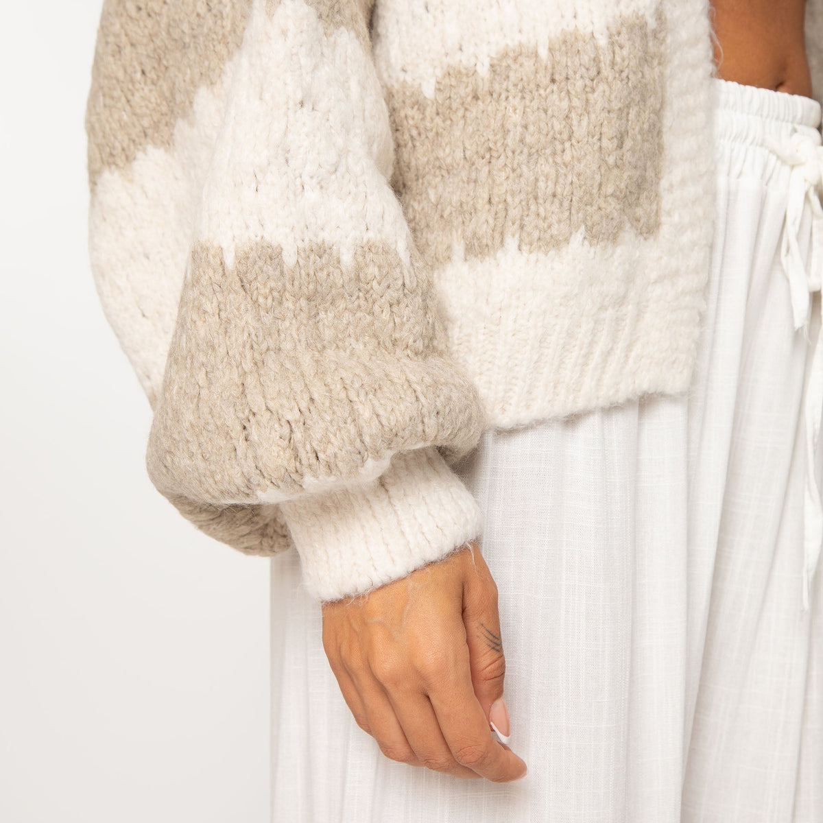Bold Stripes Oversized Cardigan