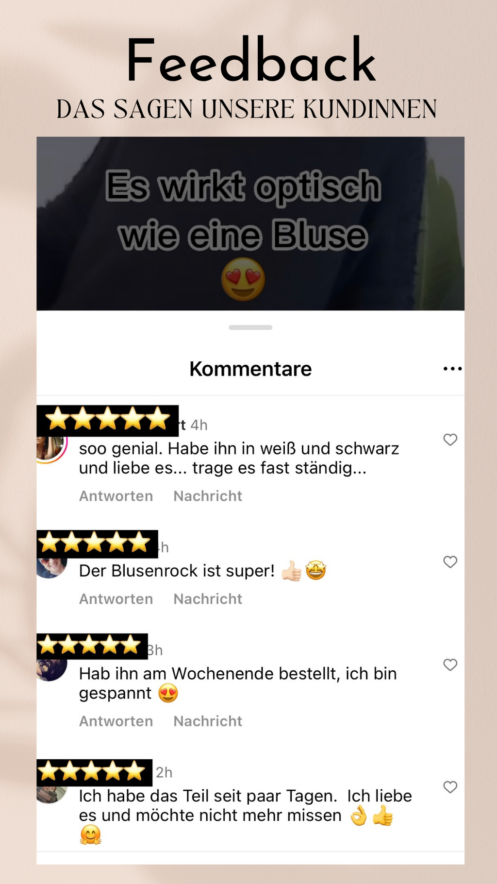 Blusenrock mit Knöpfen / weiss