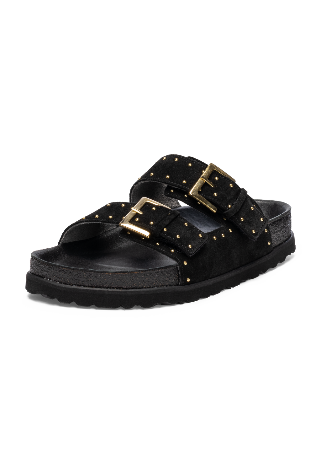 modische Pantolette Veloursleder