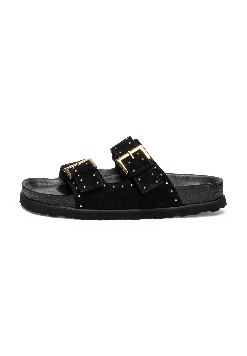 modische Pantolette Veloursleder