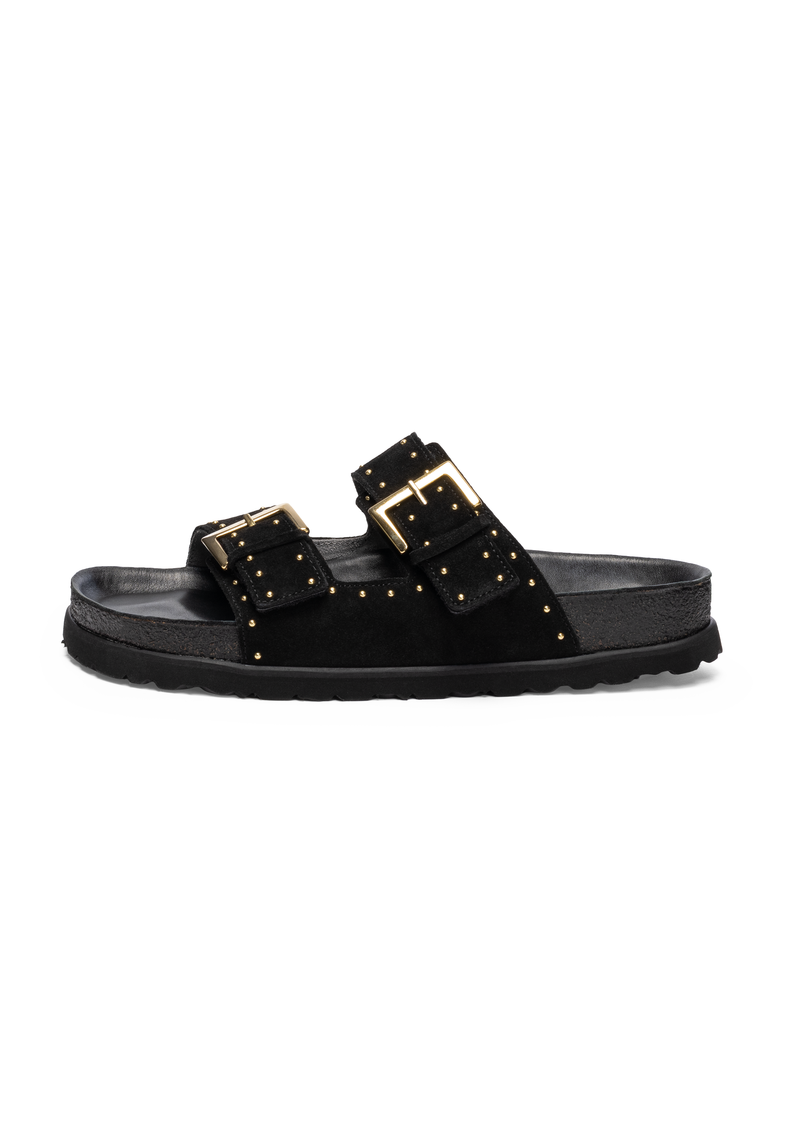 modische Pantolette Veloursleder