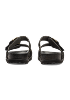 modische Pantolette Veloursleder