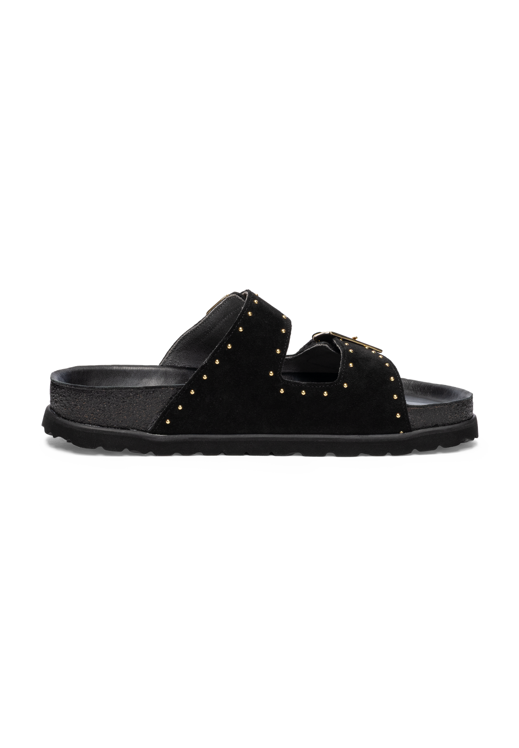 modische Pantolette Veloursleder