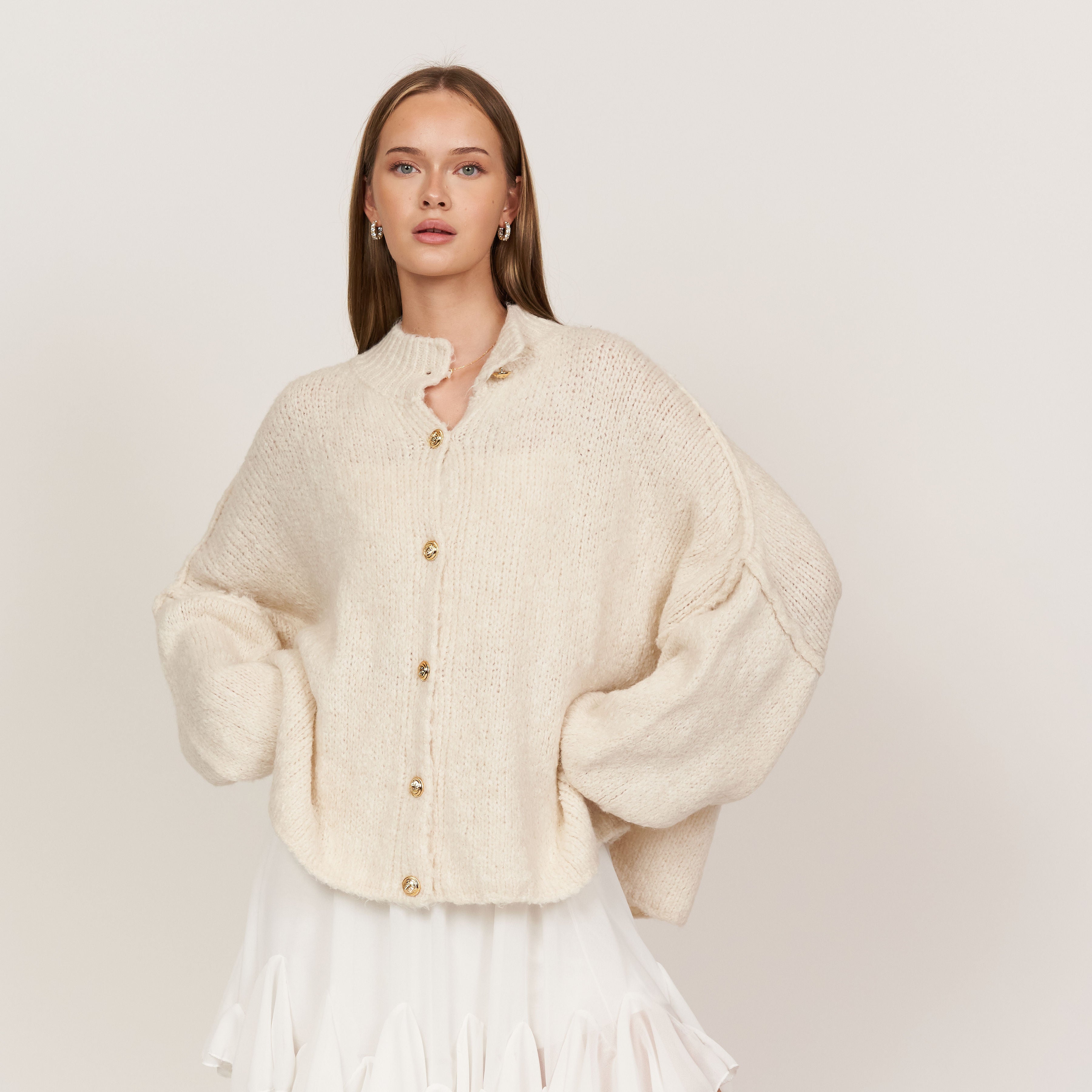 Limited Bundle Oversized Cardigan "CozyGlam" & Rock "Summer"