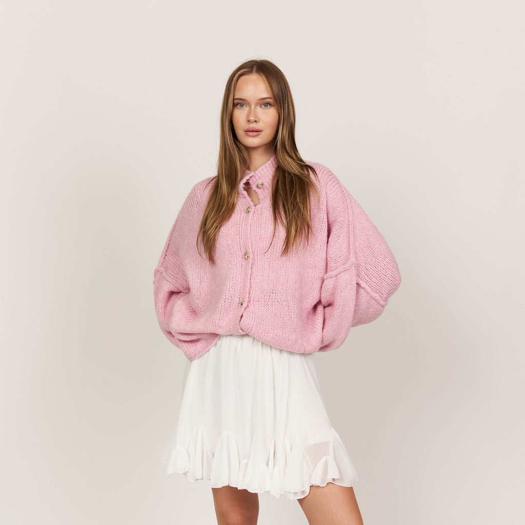 Limited Bundle Oversized Cardigan "CozyGlam" & Rock "Summer"