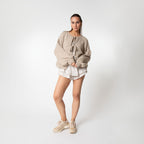 Oversized Cardigan mit Schleifen
