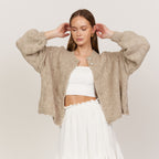 Oversized Cardigan Short "CozyGlam"