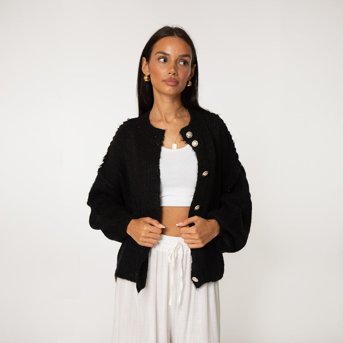 Oversized Cardigan Short "CozyGlam"
