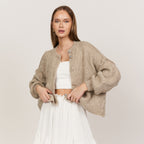 Oversized Cardigan Short "CozyGlam"