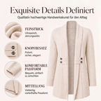 Damen lässiger zweireihiger Strickcardigan